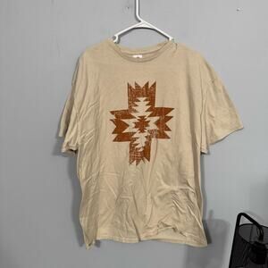 Delta Pro Weight Preshrunk Cotton Western Aztec Tee Shirt Women’s Plus Size 2X